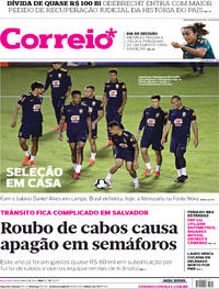 Capa do jornal Correio 18/06/2019