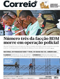 Capa do jornal Correio 18/12/2019