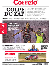 Capa do jornal Correio 20/07/2019