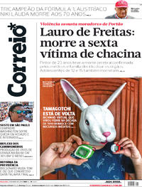 Capa do jornal Correio 21/05/2019