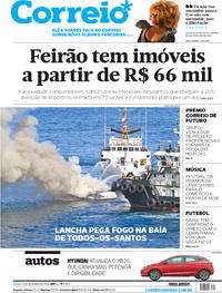 Capa do jornal Correio 21/09/2019