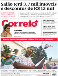 Capa do jornal Correio 21/11/2019