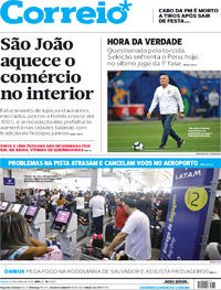 Capa do jornal Correio 22/06/2019