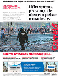 Capa do jornal Correio 25/10/2019