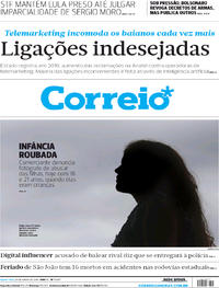 Capa do jornal Correio 26/06/2019