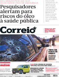 Capa do jornal Correio 26/10/2019