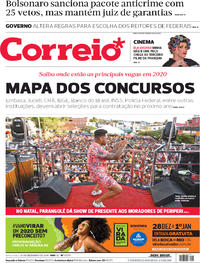 Capa do jornal Correio 26/12/2019