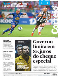 Capa do jornal Correio 28/11/2019