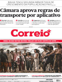Capa do jornal Correio 29/08/2019