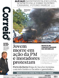 Capa do jornal Correio 29/10/2019