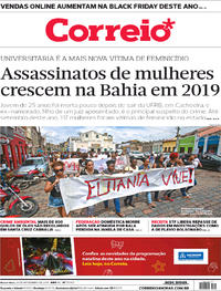 Capa do jornal Correio 29/11/2019