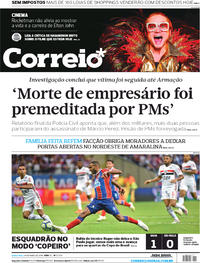Capa do jornal Correio 30/05/2019