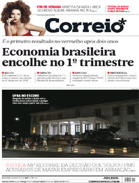 Capa do jornal Correio 31/05/2019