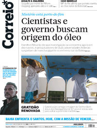 Capa do jornal Correio 31/10/2019