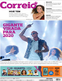Capa do jornal Correio 01/01/2020