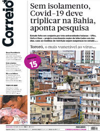 Capa do jornal Correio 01/04/2020