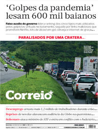 Capa do jornal Correio 01/05/2020