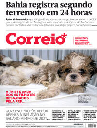 Capa do jornal Correio 01/09/2020