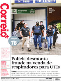 Capa do jornal Correio 02/06/2020