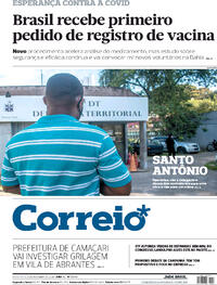 Capa do jornal Correio 02/10/2020
