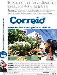 Capa do jornal Correio 03/07/2020