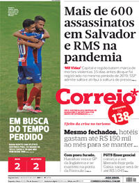 Capa do jornal Correio 03/08/2020