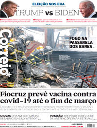 Capa do jornal Correio 03/11/2020