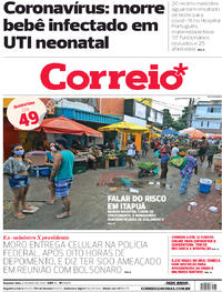 Capa do jornal Correio 04/05/2020