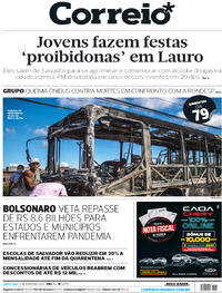 Capa do jornal Correio 04/06/2020