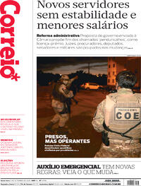 Capa do jornal Correio 04/09/2020