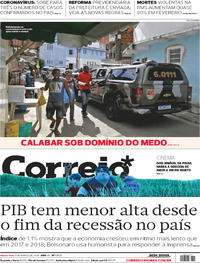 Capa do jornal Correio 05/03/2020
