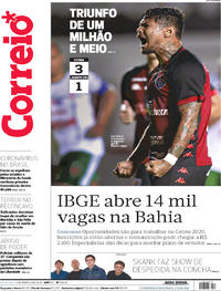 Capa do jornal Correio 06/03/2020
