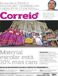 Capa do jornal Correio 07/01/2020
