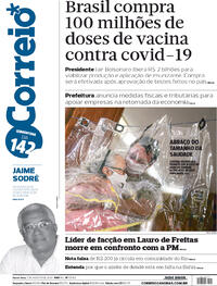 Capa do jornal Correio 07/08/2020