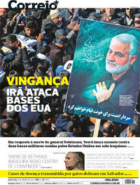 Capa do jornal Correio 08/01/2020