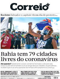 Capa do jornal Correio 08/06/2020