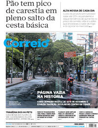 Capa do jornal Correio 08/09/2020