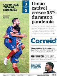 Capa do jornal Correio 08/10/2020