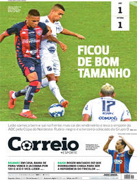 Capa do jornal Correio 09/03/2020