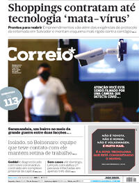 Capa do jornal Correio 09/07/2020