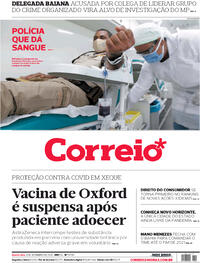 Capa do jornal Correio 09/09/2020
