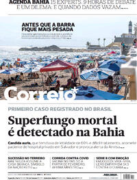 Capa do jornal Correio 09/12/2020