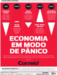 Capa do jornal Correio 10/03/2020