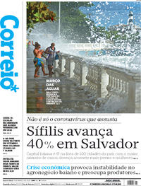 Capa do jornal Correio 11/03/2020