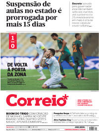 Capa do jornal Correio 12/10/2020