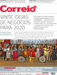 Capa do jornal Correio 13/01/2020