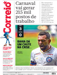 Capa do jornal Correio 13/02/2020