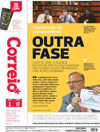 Capa do jornal Correio 13/03/2020