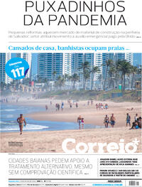 Capa do jornal Correio 13/07/2020