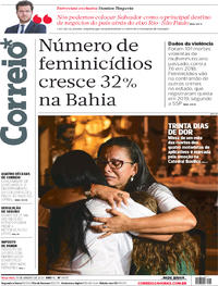 Capa do jornal Correio 14/01/2020